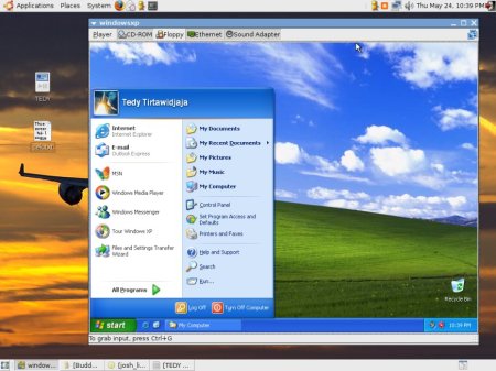 Gambar XP di Dalam Ubuntu